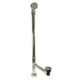 thumbnail image 1 of Westbrass D326124HKBJ-05 22" 17 Gauge Bath Waste & Overflow Assembly with Tip-Toe Drain and Illusionary Faceplate, Fully Finished-Ball Joint Fitting, Polished Nickel, 1 of 7