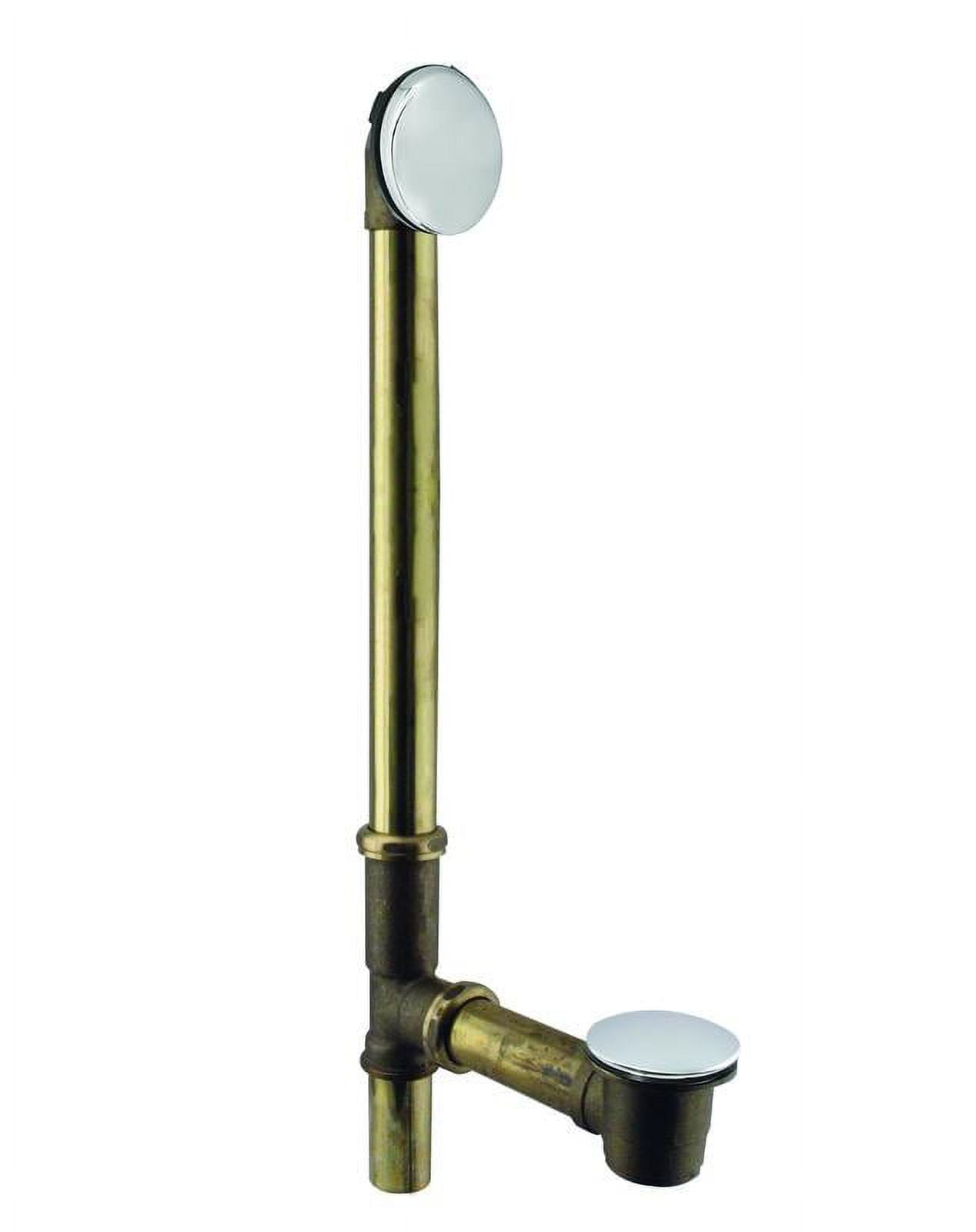 Westbrass 1-1/2 in. NPSM Tip-Toe Bath Drain and Stopper - Coarse Thread D3322-05