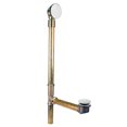 thumbnail image 1 of Westbrass 25" Bathtub Assembly with Tip-Toe Drain and Adjust-to-Fit Illusionary Overflow, Powder Coat White, 1 of 10