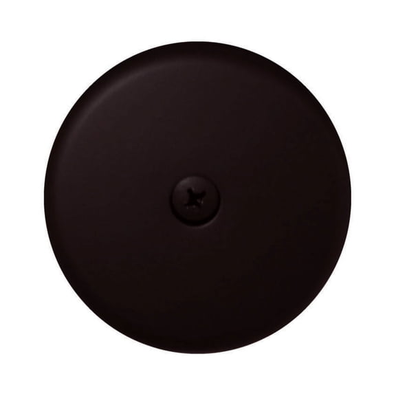 Westbrass D328-12 3-1/8" One-Hole Bathtub Overflow Cover, Oil Rubbed Bronze