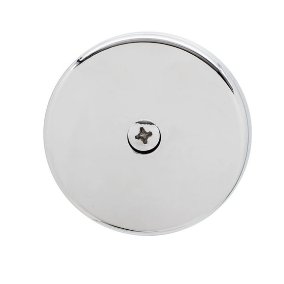 Westbrass D328-26 3-1/8" One-Hole Bathtub Overflow Cover, Polished Chrome