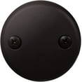 thumbnail image 1 of Westbrass D329-12 3-1/8" Two-Hole Bathtub Overflow Elbow Cover,, Oil Rubbed Bronze, 1 of 8