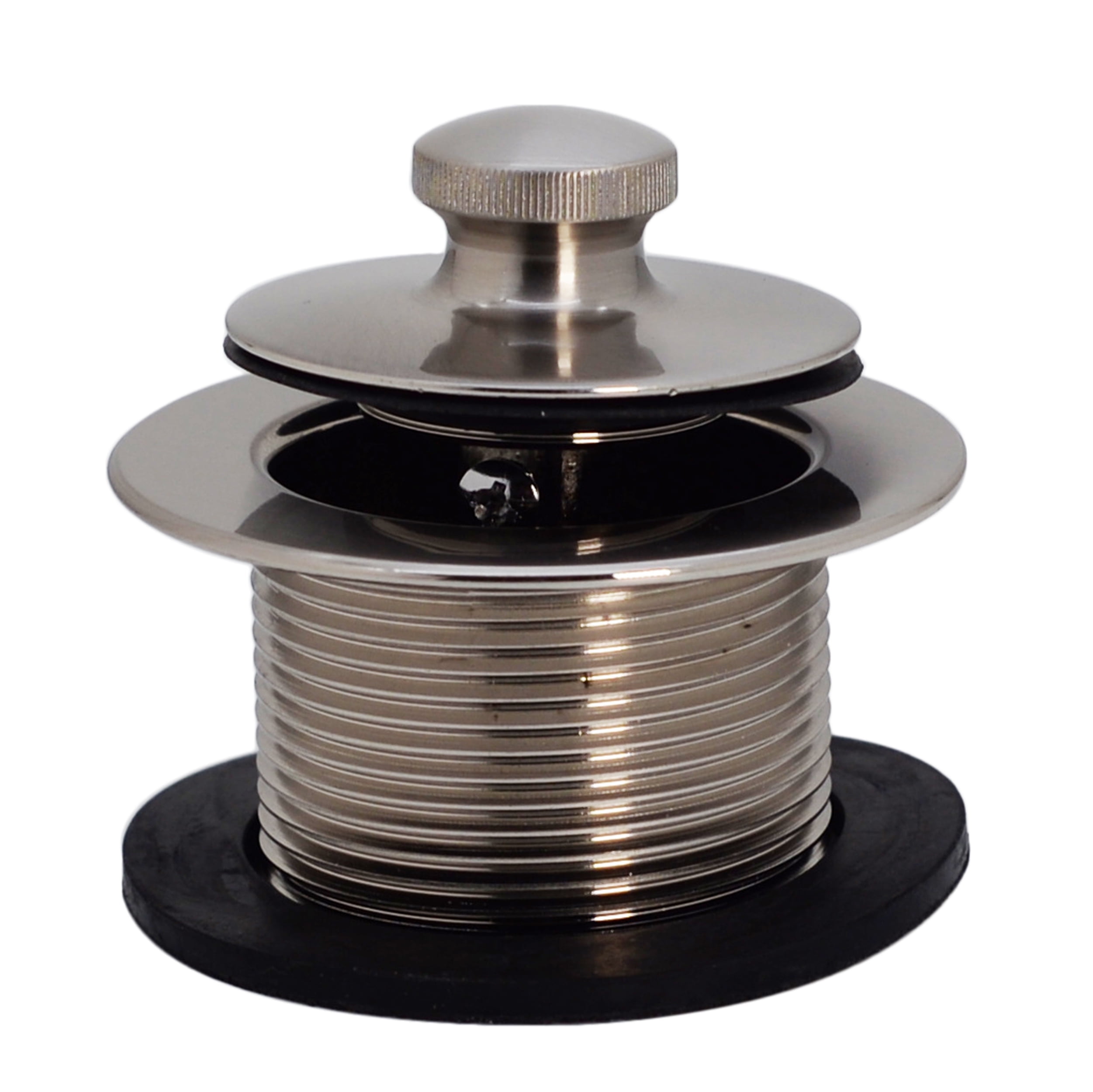 Westbrass D33120 11/2" NPSM Twist & Close Bathtub Drain Plug, Coarse