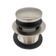 thumbnail image 1 of Westbrass 1-1/2" NPSM Coarse Thread Tip-Toe Bathtub Drain Trim, Satin Nickel, 1 of 12