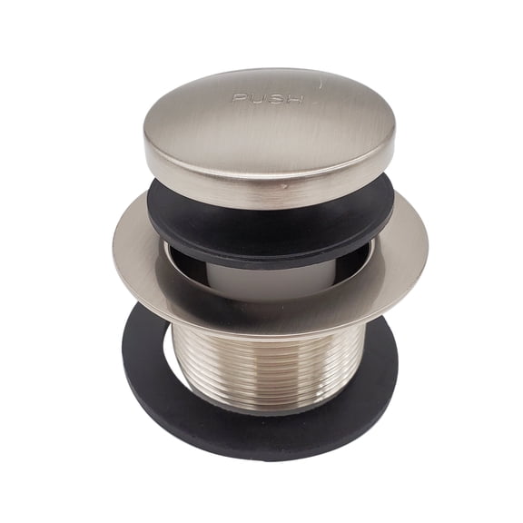 Westbrass 1-1/2" NPSM Coarse Thread Tip-Toe Bathtub Drain Trim, Stainless Steel