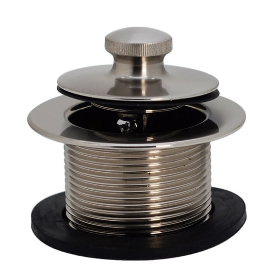 Westbrass D3344-01 1-1/2" NPSM Twist & Close Bathtub Drain, Stainless Steel