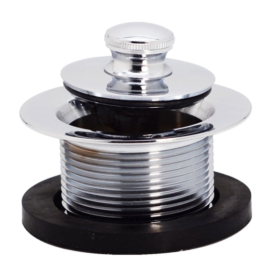 Westbrass D3344-26 1-1/2" NPSM Twist & Close Bathtub Drain, Polished Chrome