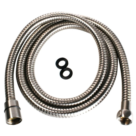 Westbrass D355E-07 60" Reach Handheld Shower Hose, Satin Nickel