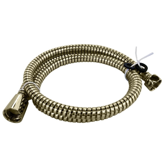 Westbrass 72" Extra Long SuperFlex Shower Hose, Polished Brass