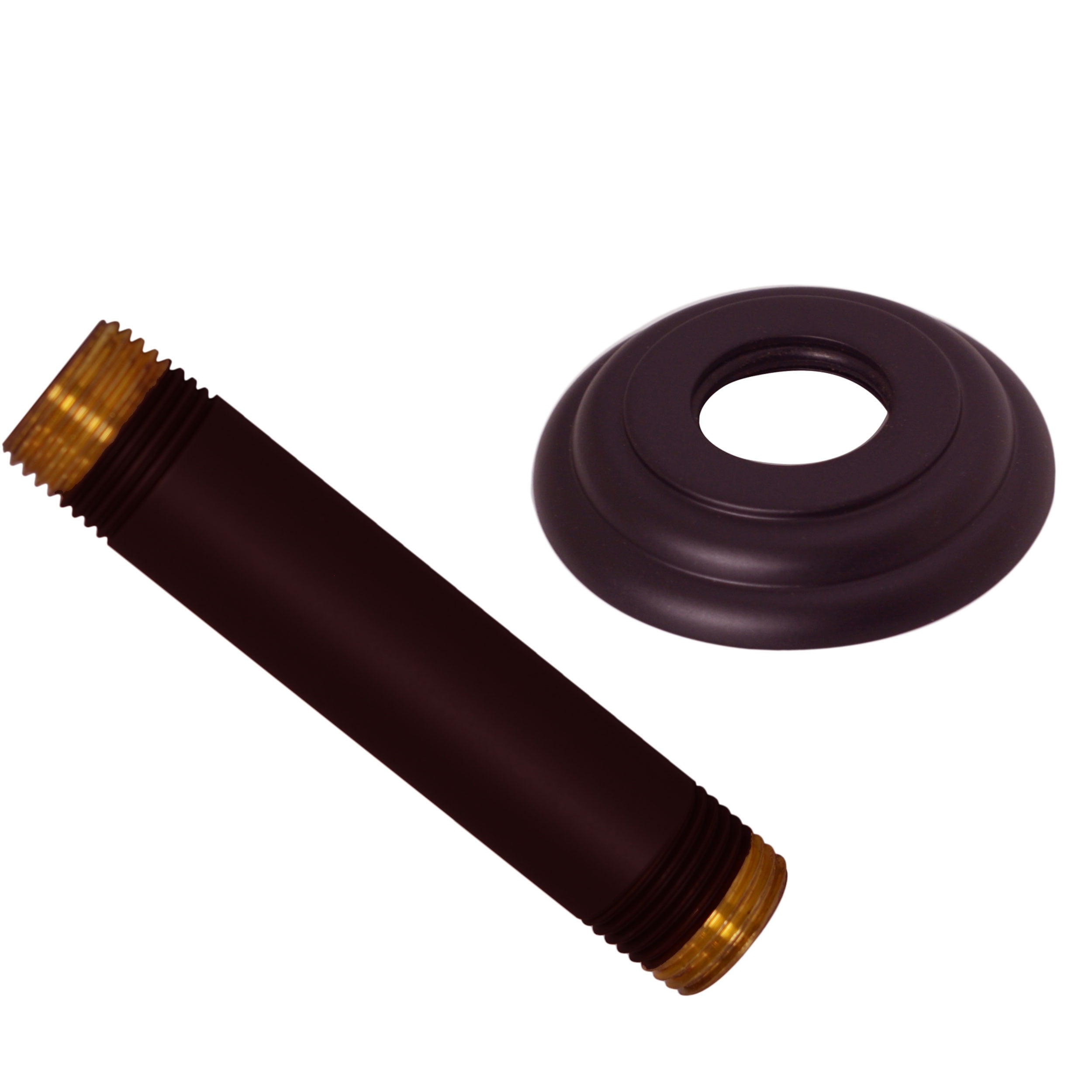 Oil-Rubbed Bronze Ceiling Mount Shower Arm with Flange