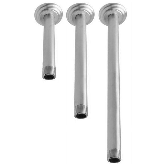 Westbrass D3608A-07 .5 in. Ceiling Arms with Heavy Duty Flanges - Satin Nickel