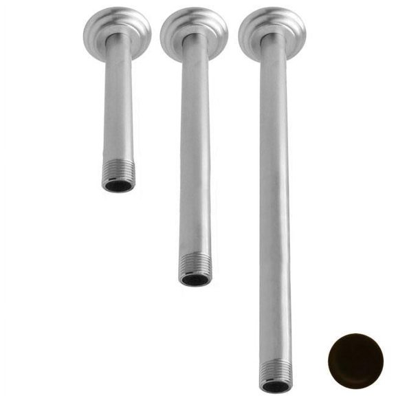 Westbrass D3608A-12 .5 in. Ceiling Arms with Heavy Duty Flanges - Oil Rubbed Bronze