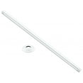 thumbnail image 1 of Westbrass D3648A-50 1/2" IPS x 48" Round Ceiling Mount Shower Arm with Flange, Powder Coat White, 1 of 8