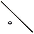 thumbnail image 1 of Westbrass D3648A-62 1/2" IPS x 48" Round Ceiling Mount Shower Arm with Flange, Matte Black, 1 of 8