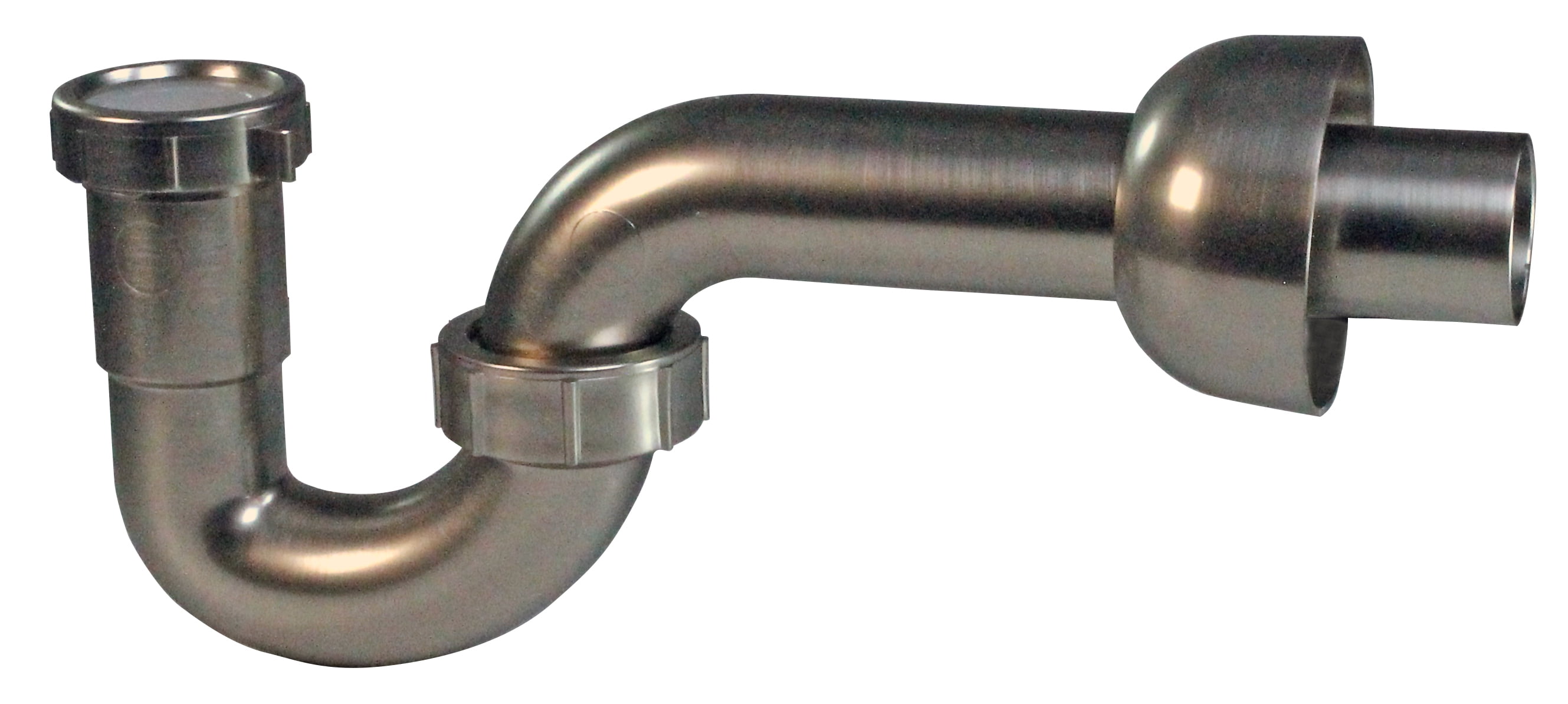 Satin Nickel Decorative ABS P-Trap with Slip Joint
