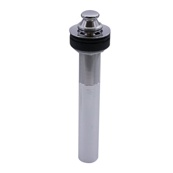 Westbrass Lift & Turn Lavatory Sink Drain without Overflow Holes - Fully Finished, Polished Chrome