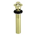 thumbnail image 1 of Westbrass Lift & Turn Lavatory Sink Drain with Overflow Holes - Fully Finished, Polished Brass, 1 of 3