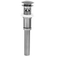 thumbnail image 1 of Westbrass Push-Down Bathroom Sink Drain Assembly with Overflow Holes - Fully Finished, Satin Nickel, 1 of 4