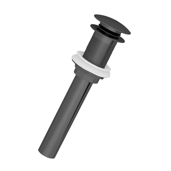 Westbrass D410A-1-62 Pop-Up Stopper Drain for Vessel/Bowl Sinks with No Overflow, Matte Black