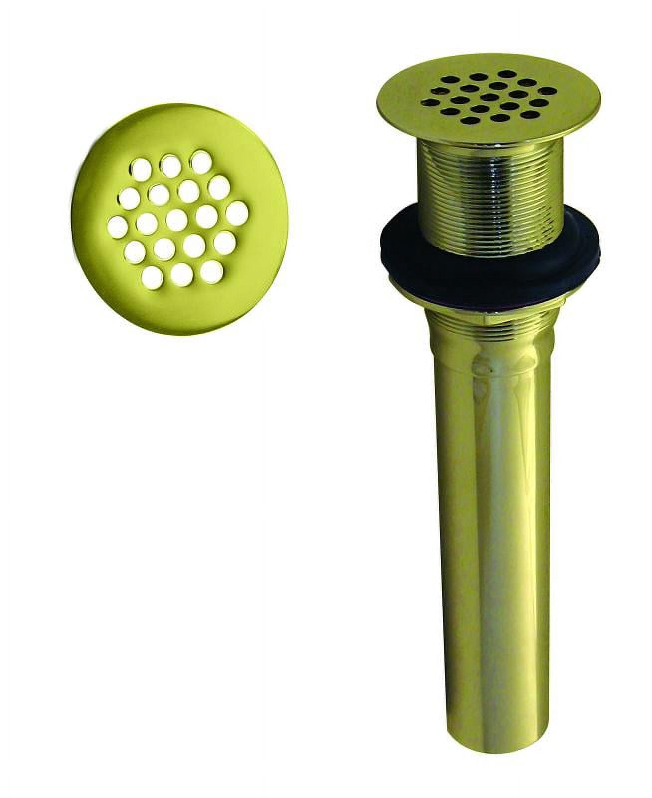 Westbrass D411-12-01 Grid Strainer Lavatory Bathroom Drain Assembly without Overflow Holes ...
