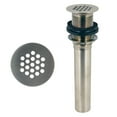 thumbnail image 1 of Westbrass D411-2-07 Grid Strainer Lavatory Drain with Overflow Holes - Exposed, Satin Nickel, 1 of 3