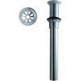 thumbnail image 1 of Westbrass Rapid Drain Fully Finished Bathroom Sink Drain Assembly with Overflow Holes, Polished Chrome, 1 of 3