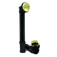 thumbnail image 1 of Westbrass 12" Bath Waste & Overflow Assembly with Tip-Toe Drain and One-Hole Overflow - Sch. 40 ABS Pipe, Polished Brass, 1 of 9