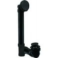 thumbnail image 1 of Westbrass 12" Bath Waste & Overflow Assembly with Tip-Toe Drain and One-Hole Overflow - Sch. 40 ABS Pipe, Powder Coat White, 1 of 8
