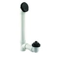 thumbnail image 1 of Westbrass 1-1/2" Sch. 40 PVC Bathtub Waste Assembly with Pull to Drain Trim and Two-Hole Overflow, Matte Black (12-Pack), 1 of 9