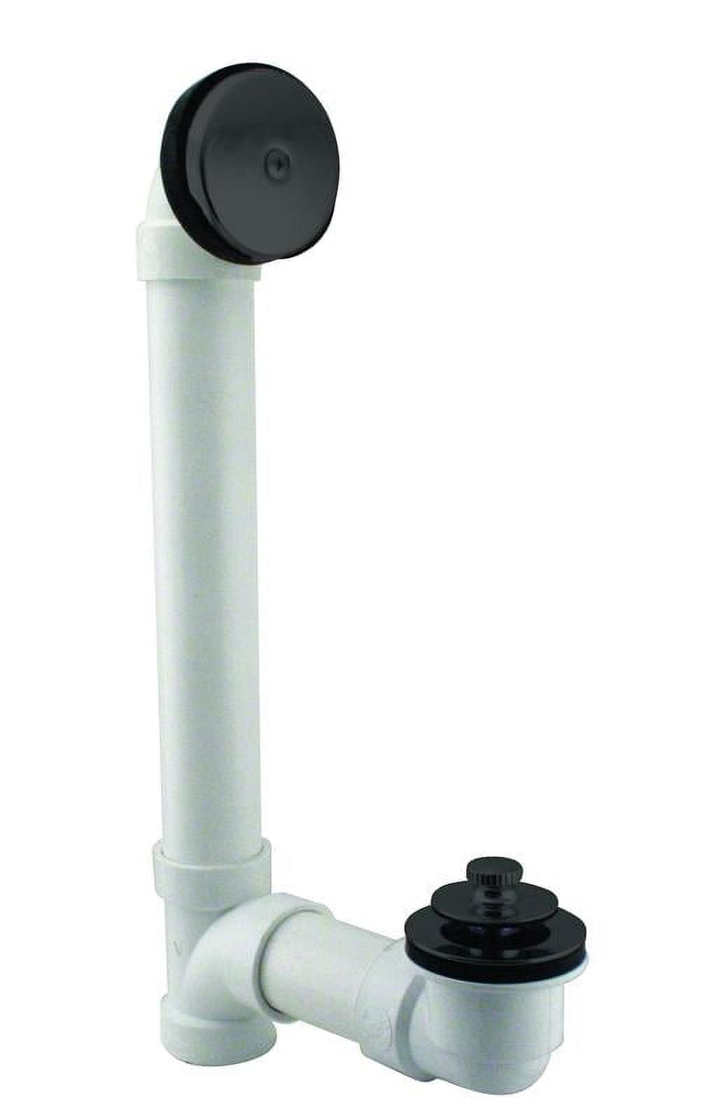 Westbrass Bathtub Pull Drain Assembly with One-Hole Top Elbow - Sch. 40 ...