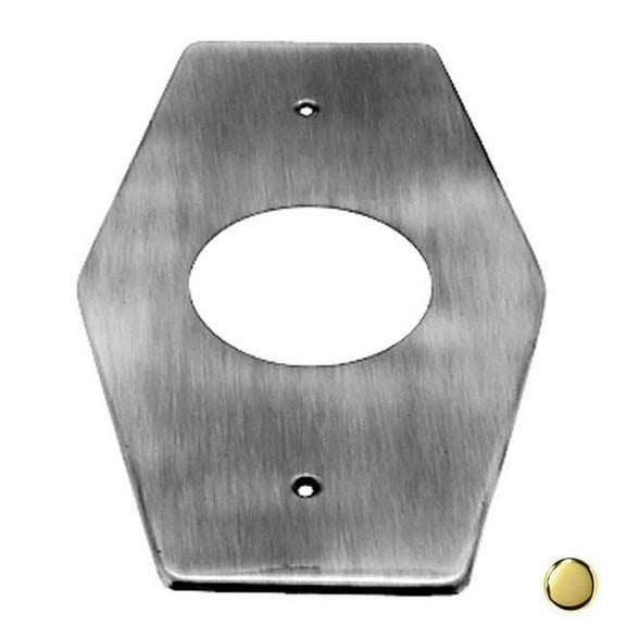 Westbrass D503-01 1-Hole Remodel Plate for Mixet in PVD Polished Brass