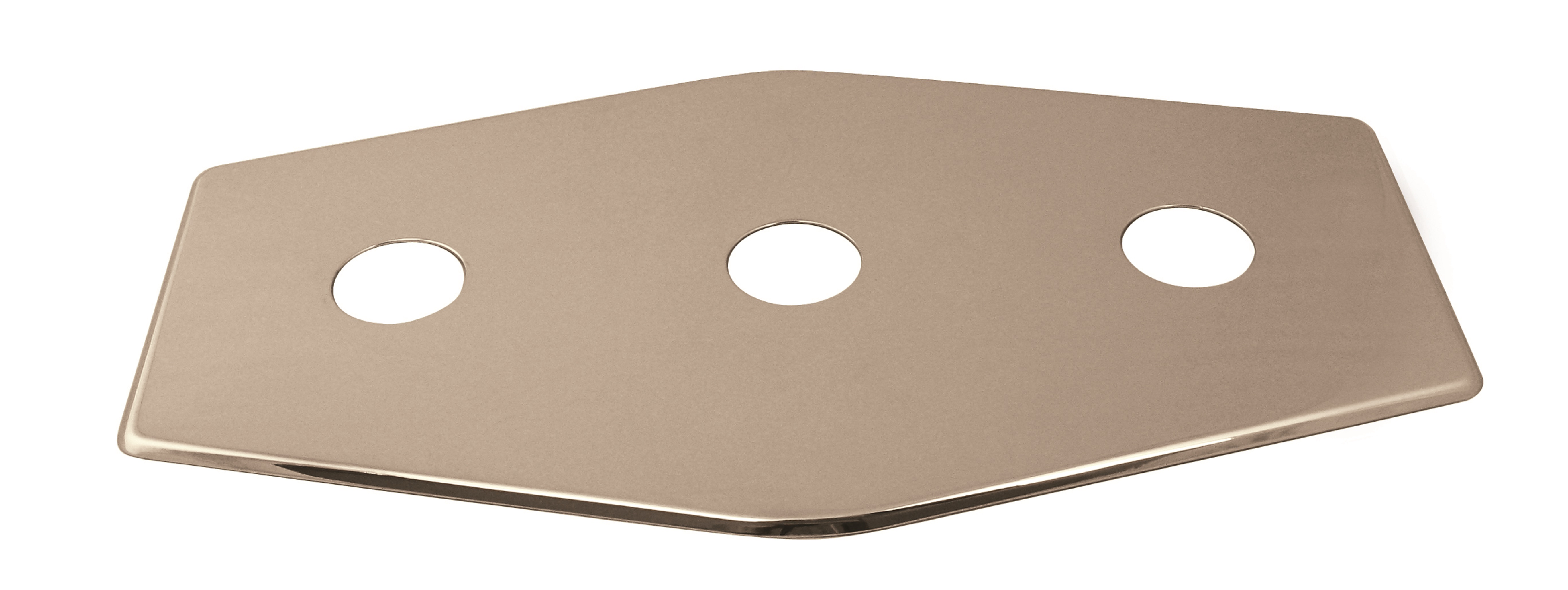 Westbrass D50505 ThreeHole Remodel Cover Plate for Bathtub and Shower