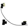 thumbnail image 1 of Westbrass D50A45-01 45” Cable Drive Standard Bath Drain Trim Kit with Rotary Overflow Cover Knob, Pop-Up Stopper and Sch. 40 ABS Fittings, Polished Brass, 1 of 7