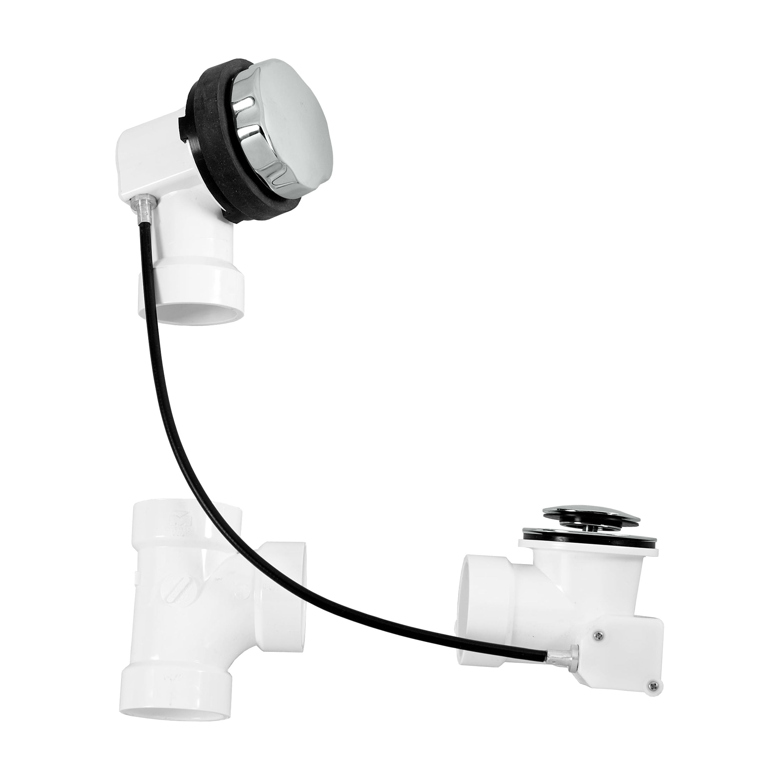 Westbrass D50P27-20 27" Cable Drive Standard Bath Drain Trim Kit with ...