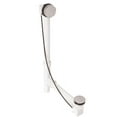 thumbnail image 1 of Westbrass D50P27TLE-07 27" Cable Drive Standard Bath Drain Trim Kit with Rotary Overflow Cover Knob, Pop-Up Stopper and Poly Tubular Pipes & Fittings, Satin Nickel, 1 of 8