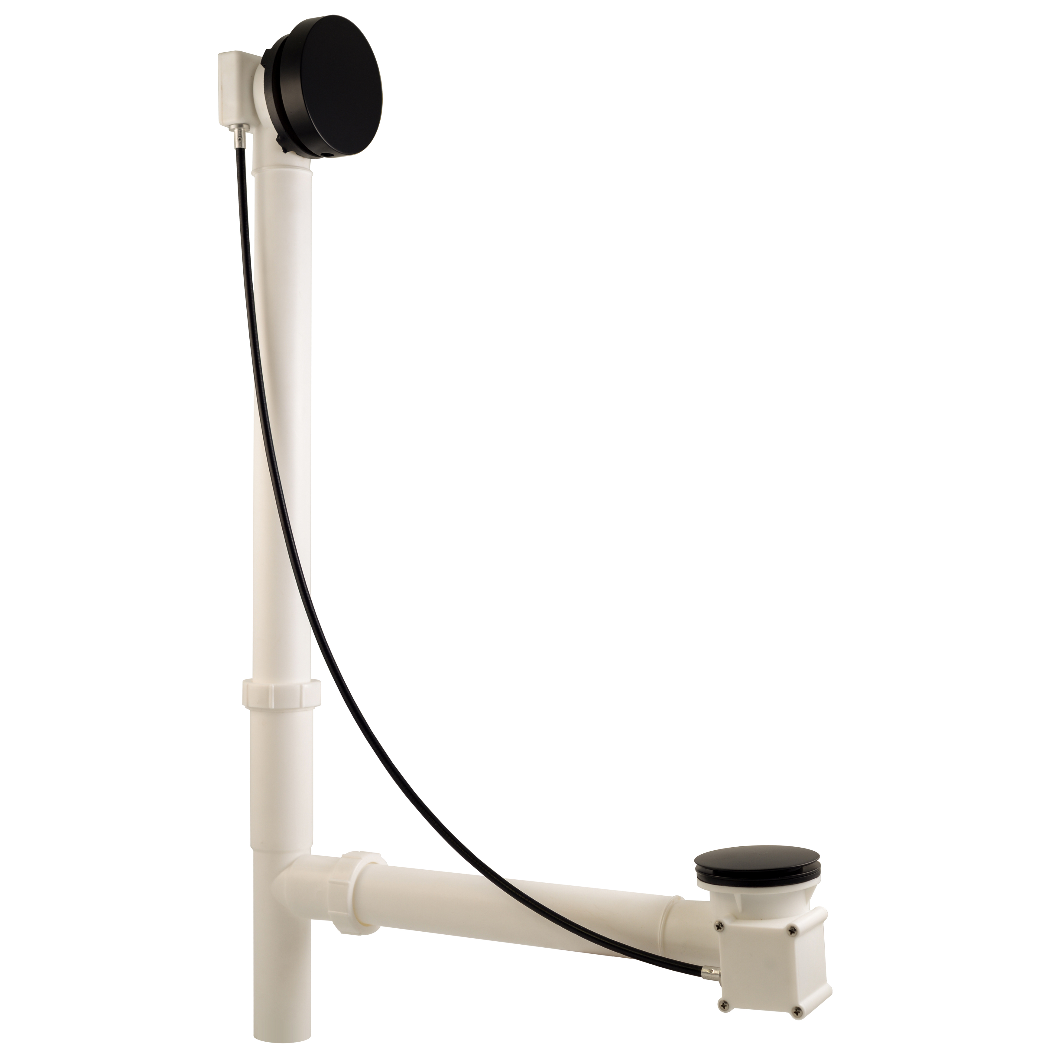 Westbrass D50P27TLERE62 27" Cable Drive Bathtb Drain Assembly with