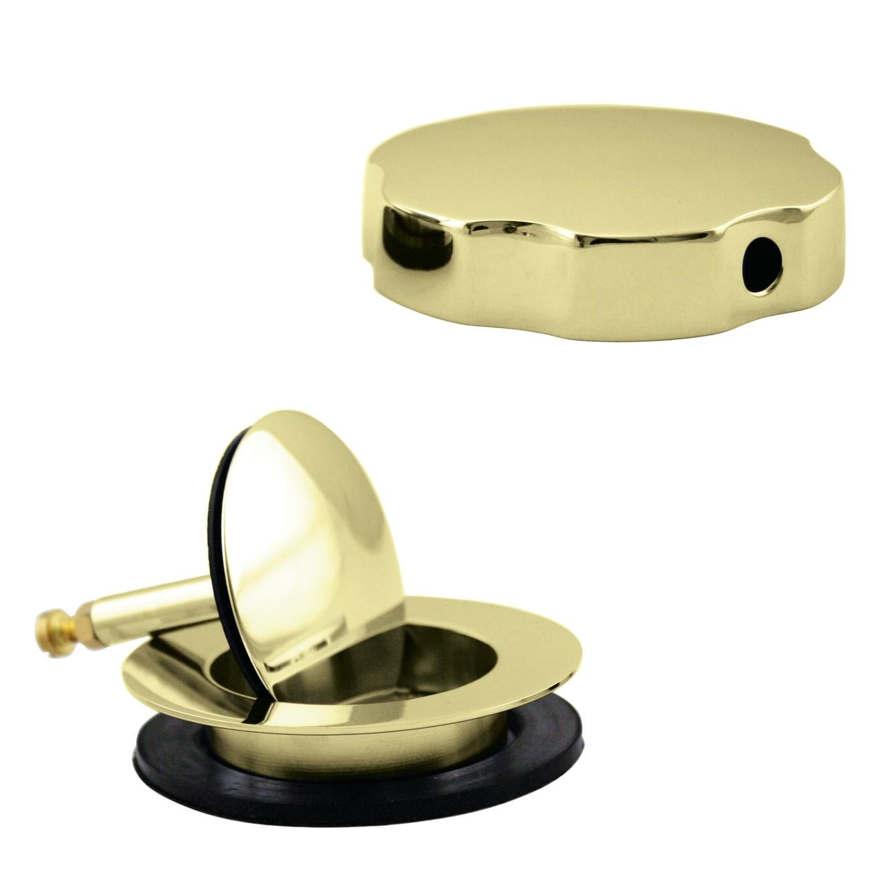 Polished Brass Replacement Trim for Cable Drive Bath Drain