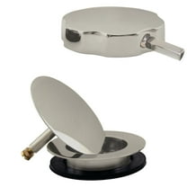 Westbrass D50TP-07 Lever Assisted Replacement Trim for Cable Drive Bath Drain Waste & Overflow Assemblies, Satin Nickel