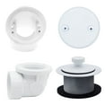 thumbnail image 1 of Westbrass D542-50 Sch. 40 PVC 1-1/2" Twist & Close Bathtub Drain Trim, Powder Coat White, 1 of 11