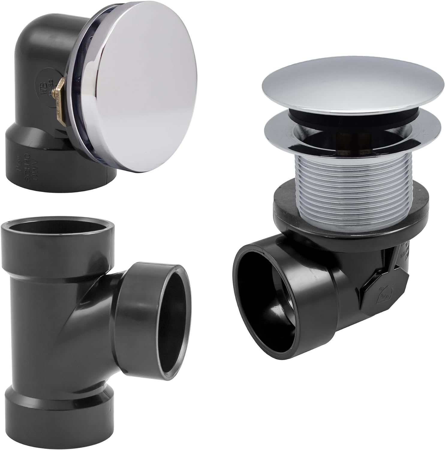Westbrass D593ARK26 Bathtub Assembly with TipToe Drain Plug
