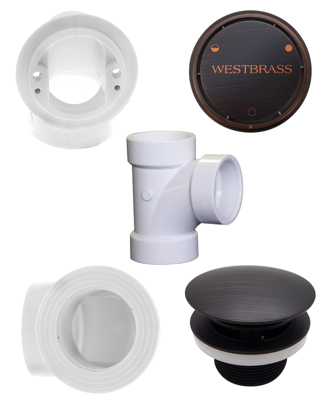 Westbrass D593CHPM12A Patented Deep Soak Bathtub Trim Kit with TipToe