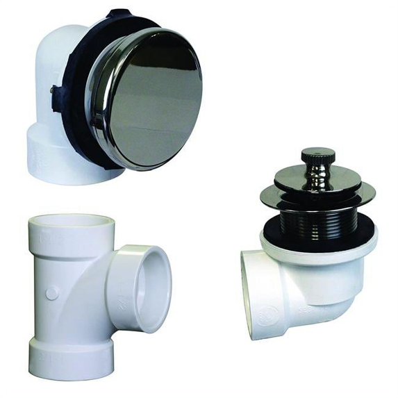 Westbrass D594PRK-05 Illusionary Overflow Schedule 40 PVC Plumbers Pack