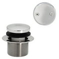 thumbnail image 1 of Westbrass D93-2-26 1-1/2" Tip-Toe Bathtub Drain with Two-Hole Overflow, Polished Chrome, 1 of 12
