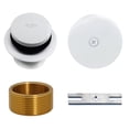 thumbnail image 1 of Westbrass Universal 1-3/8" Tip-Toe Bathtub Drain with One-Hole Faceplate and 1-1/2" Adapter, Powder Coat White, 1 of 11