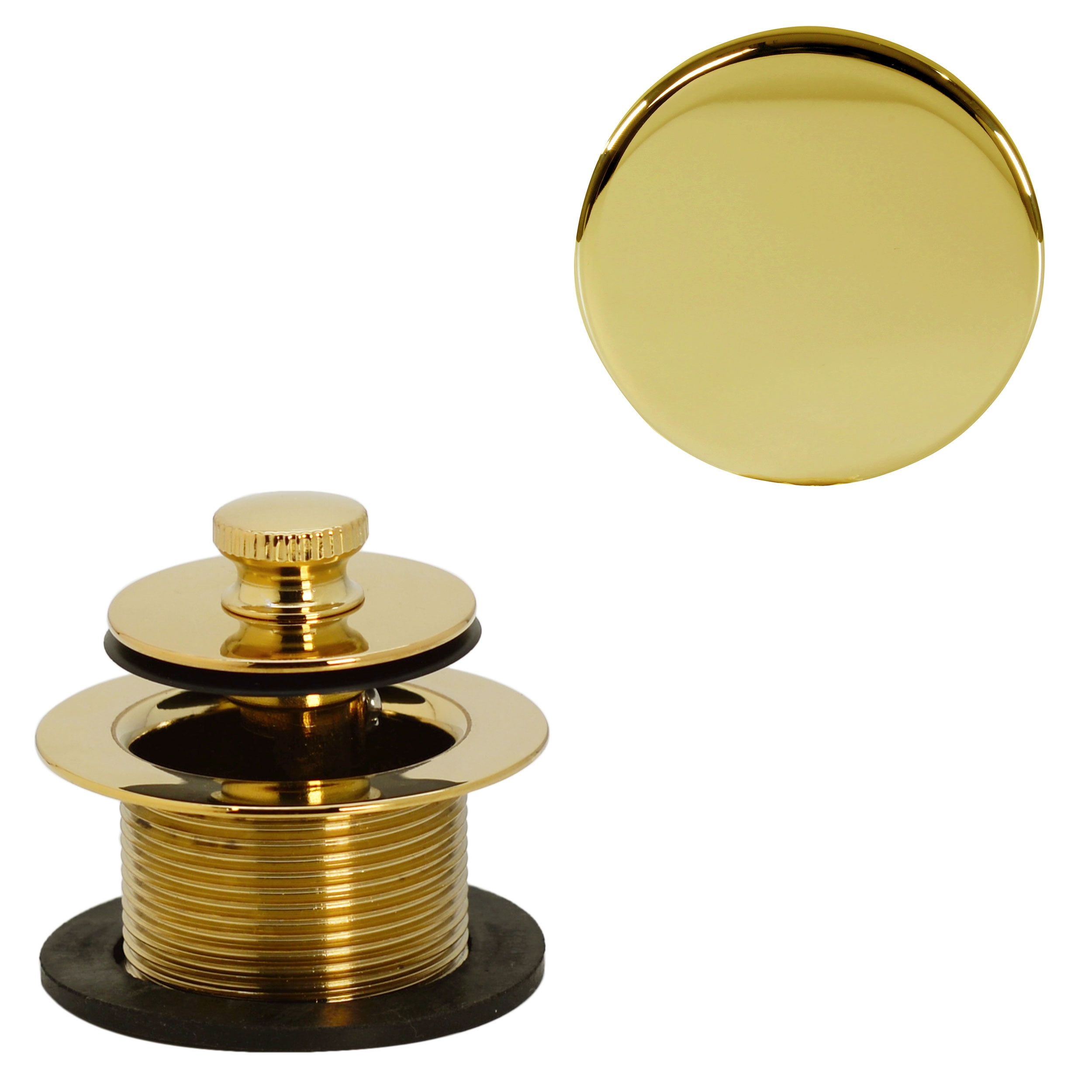 Westbrass D94H01 11/2" NPSM Coarse Thread Twist & Close Bathtub Drain