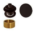 thumbnail image 1 of Westbrass Universal Thread Twist & Close Bathtub Drain Trim with Adaptor and No-Hole Overflow Cover, Oil Rubbed Bronze, 1 of 9