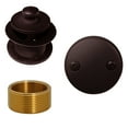 thumbnail image 1 of Westbrass Universal Thread Twist & Close Bathtub Drain with Adaptor and Two-Hole Overflow, Oil Rubbed Bronze, 1 of 7