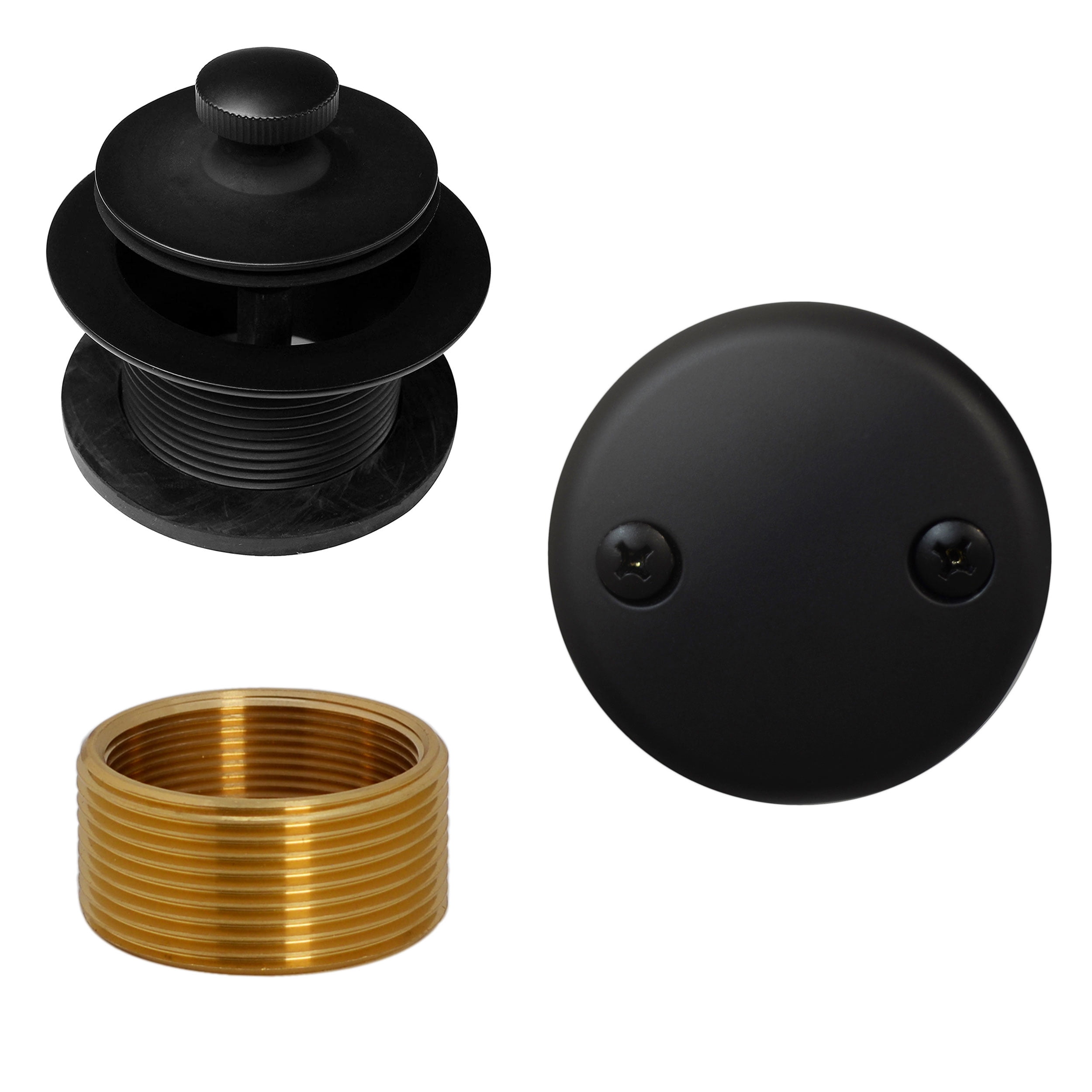 Westbrass D94K62 Twist & Close Bathtub Drain Stopper with 2Hole