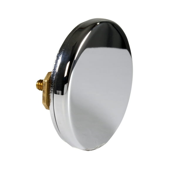 Westbrass D980R-26 Floating No-Hole Bath Waste Overflow Faceplate and Adaptor, Polished Chrome