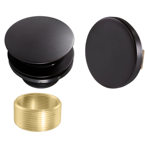 Westbrass Tip-Toe Bathtub Drain with No-Hole Overflow and Universal Adaptor, Oil Rubbed Bronze